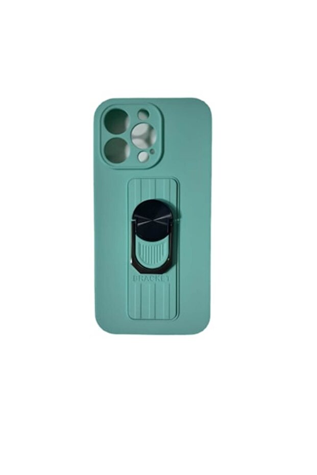 Case compatible with iPhone 13 Pro, kickstand function, Mint green - 1