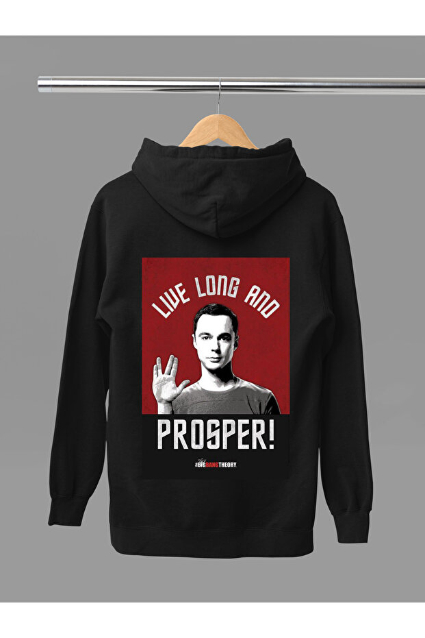 The Big Bang Theory Printed Cotton Long Sleeve Ribbed 3 Thread Hooded Sweatshirt