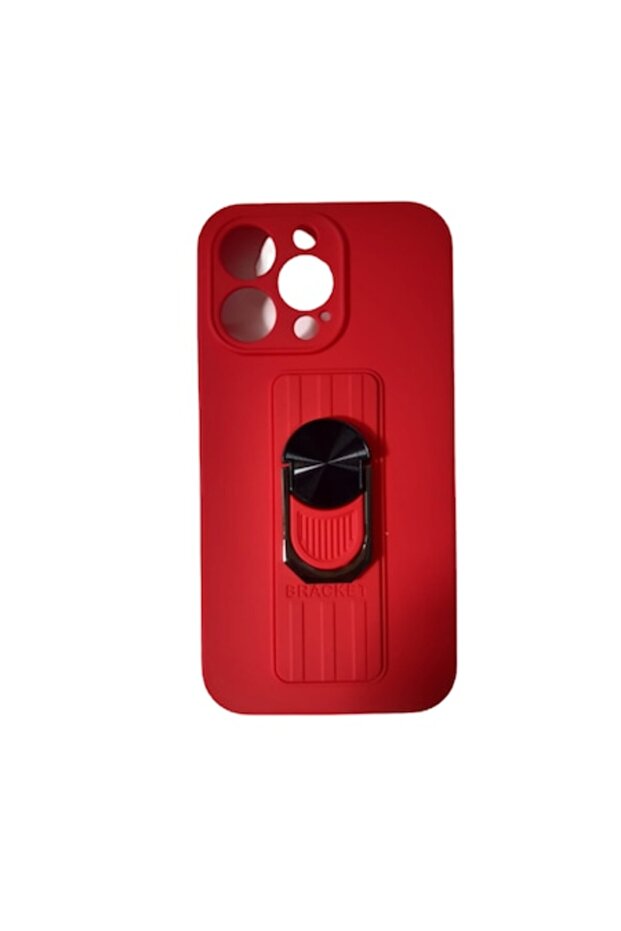 Case compatible with iPhone 13 Pro, kickstand function, Red - 1