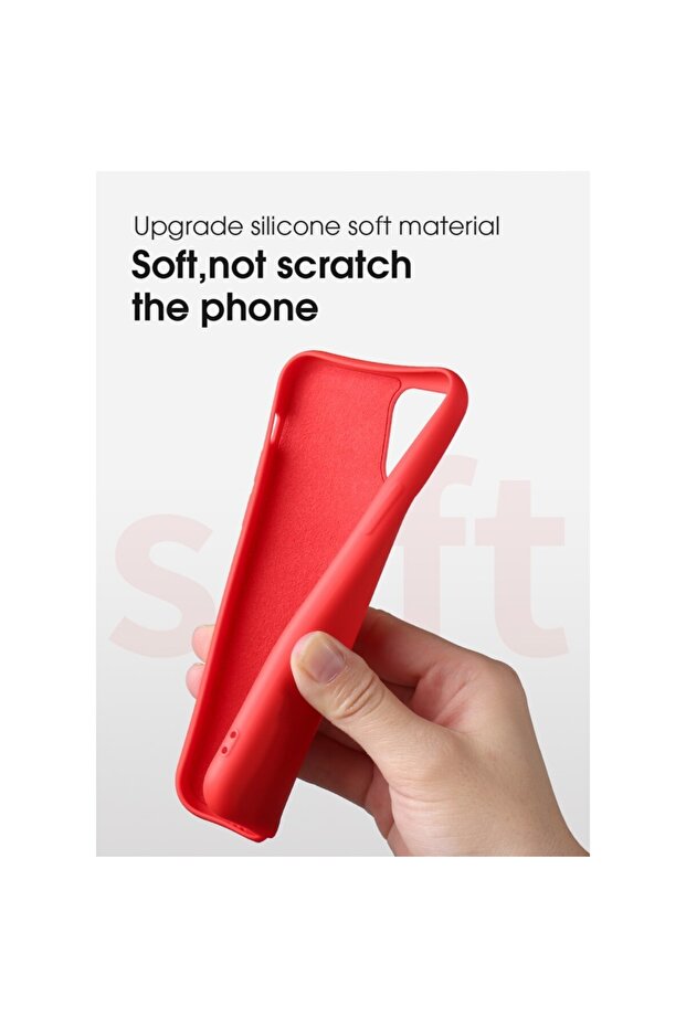 Protective Case Compatible with Apple iPhone 11 Liquid Silicone Case Red - 6