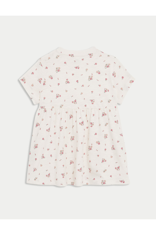 Jersey Ditsy Çiçekli Elbise (0-3 Yaş) - 1