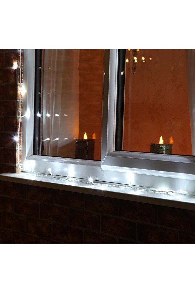 Christmas Installation, 100 m, 1000 LEDs, Linear, Cold White, 8 Light Modes, Transformer, Interconne - 5