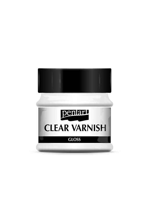 CLEAR VARNISH GLOSS SOLVENT BASED 50ML - 1