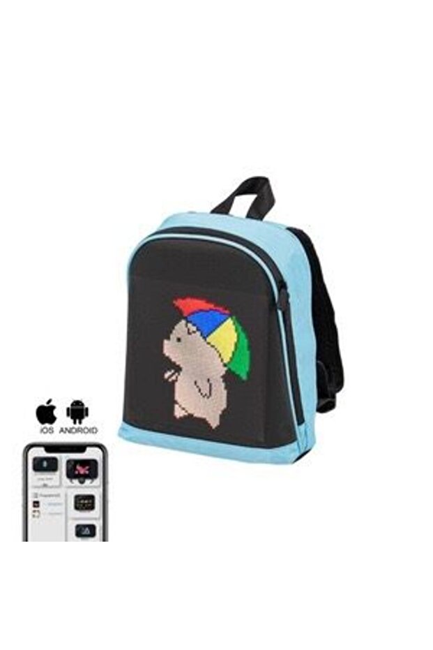 Smart LED Backpack - Customizable Display, 30x30 cm - 6