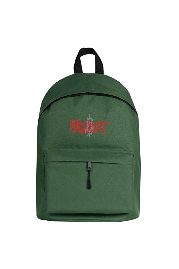 Slipknot Logo Backpack Green Color - 1