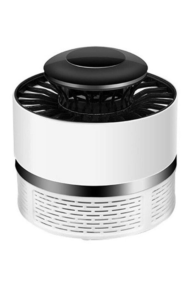 مصباح قاتل البعوض بمحفز ضوئي USB أبيض/أسود