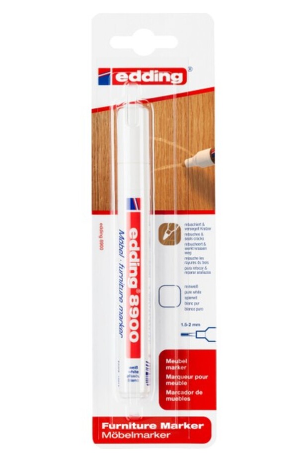 8900 Mobilya Rütuş Kalemi Beyaz 624 - 1