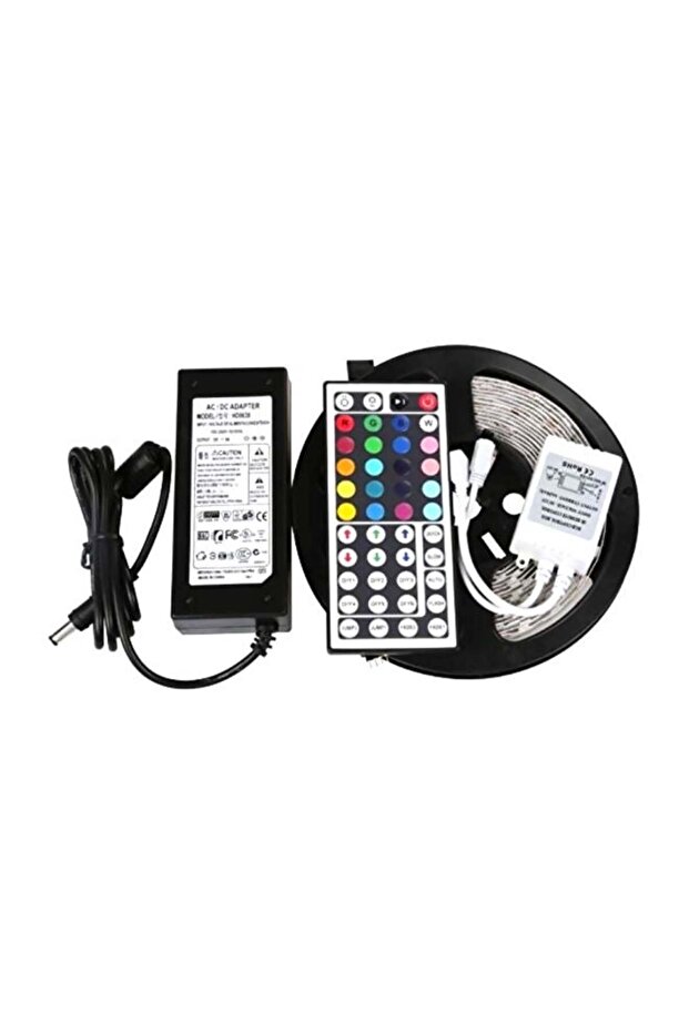 شريط إضاءة LED أسود/أبيض/أحمر 5 أمتار