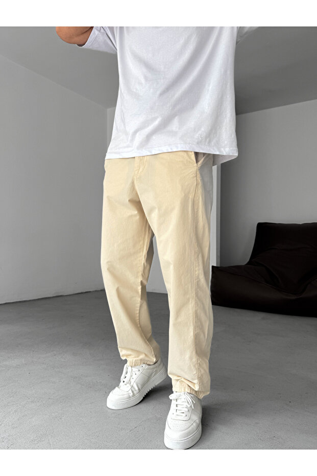 Bej Yanı Dikişli Pantolon YP-5029 - 1