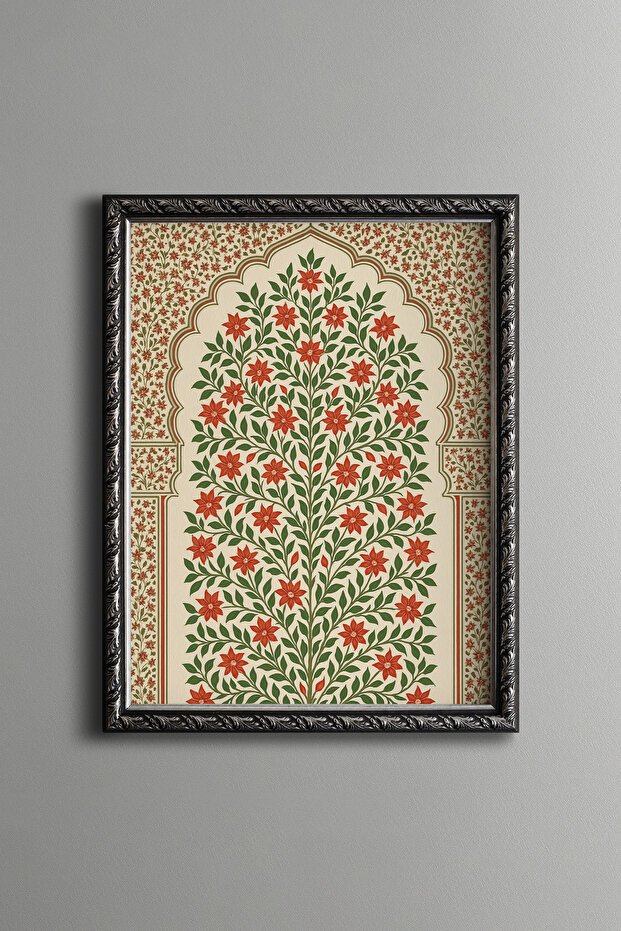 Flower Pattern - Vintage Patterned Frame - 1