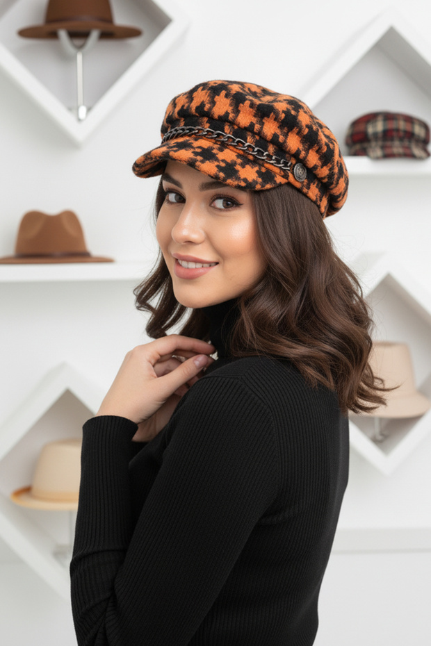 Women's Chain Stamp Painter Hat