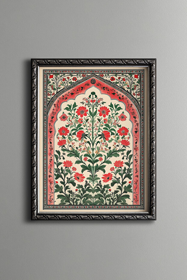 نمط الزهرة - إطار مزخرف بنقشة عتيق - 1