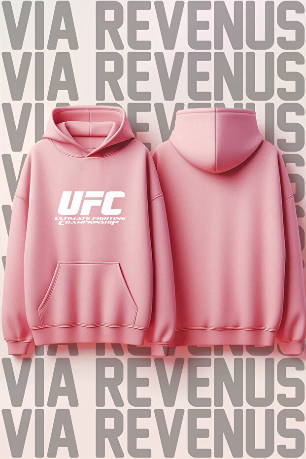 سويت شيرت بقلنسوة مطبوع عليه UFC
