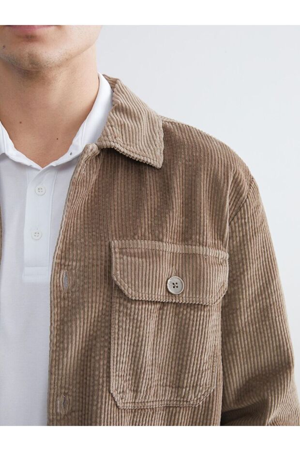 Gömlek Yaka Erkek Gömlek Ceket - 3