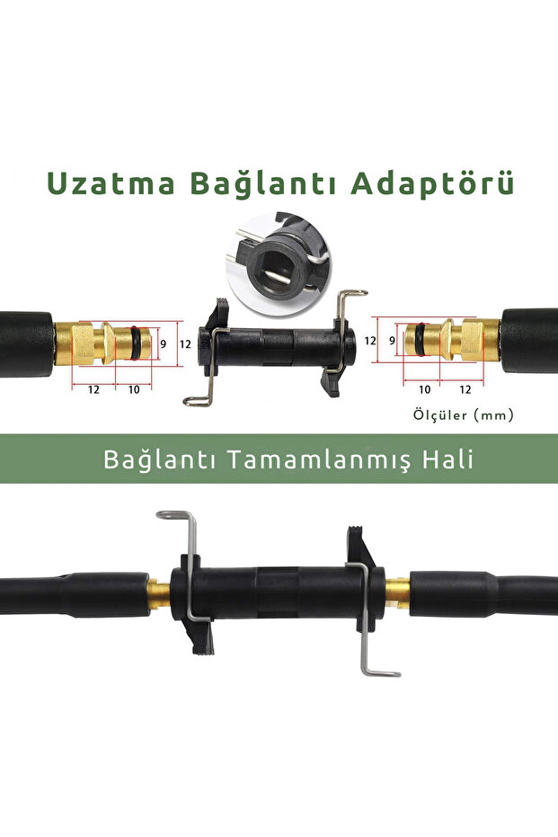 Bear Force 10 Metre Yüksek Basınçlı Yıkama Makinesi Hortumu – K Serileri ile Uyumlu Hortum - 5