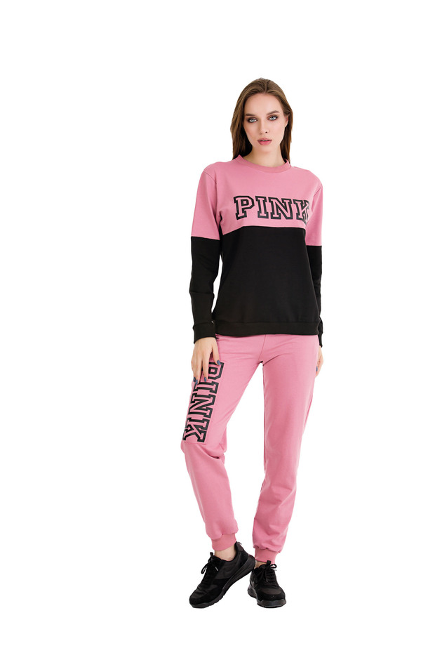 Crew Neck Soft Two Thread Pocket Tracksuit Set - 2