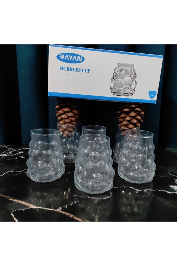 6 Pieces Grape Model Coffee Glass Cup 90 Cc Volume Height 9 cm Rim Diameter 5 cm Base Diameter 5 cm Dimensions