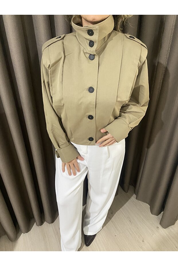 Apoletli Bomber Ceket - 3