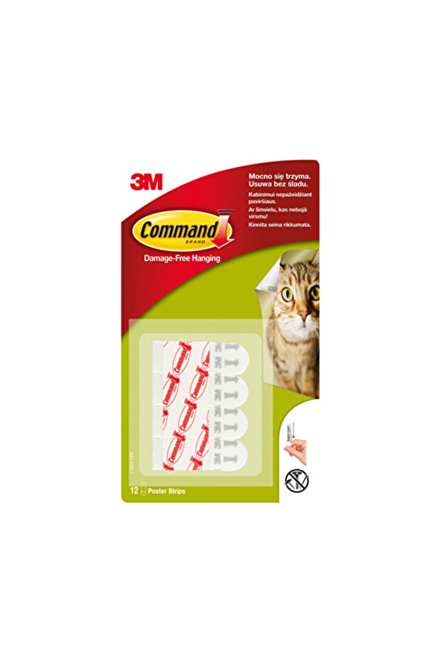 4 ADET Command™ 17021-CEE Orta Boy Yedek Bant - 1