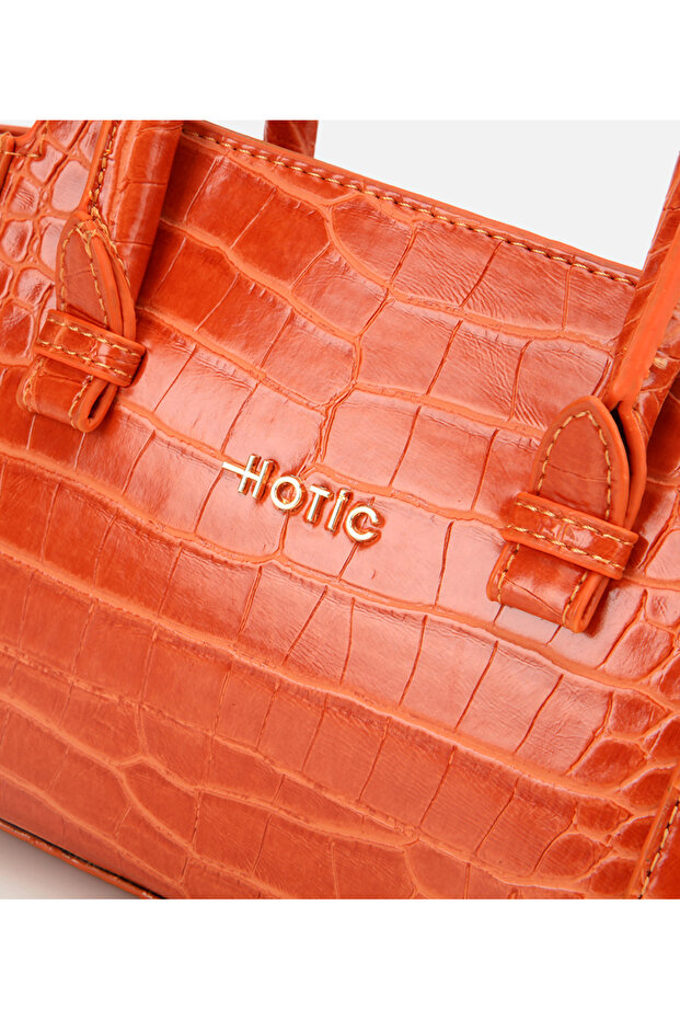 Kadın Turuncu Mini Çanta - 8