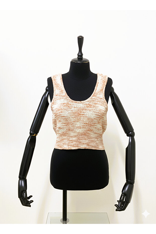 Women's Strappy Crop Knit Blouse Bustier