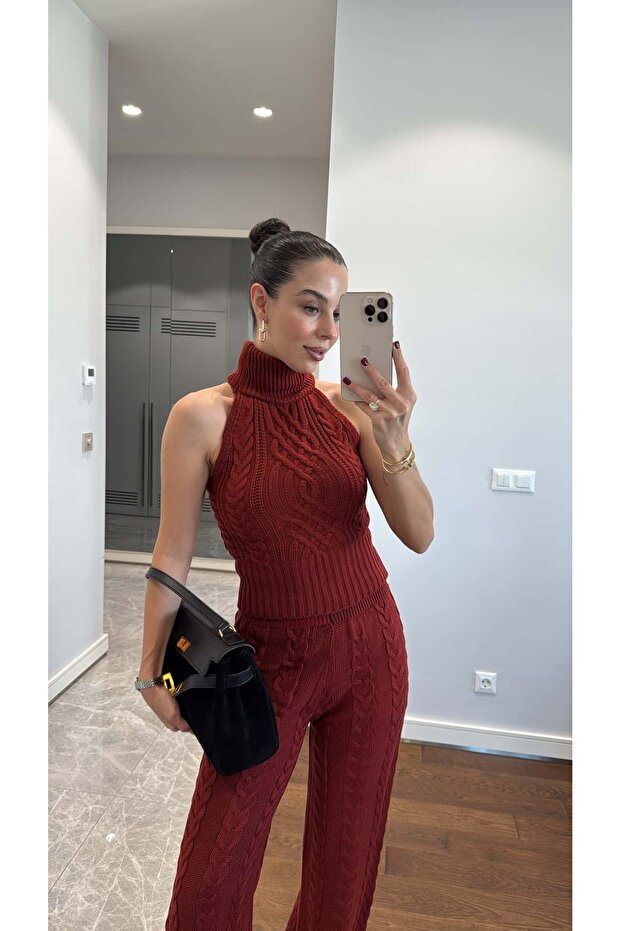 Gestricktes Muster-Strickset - 4