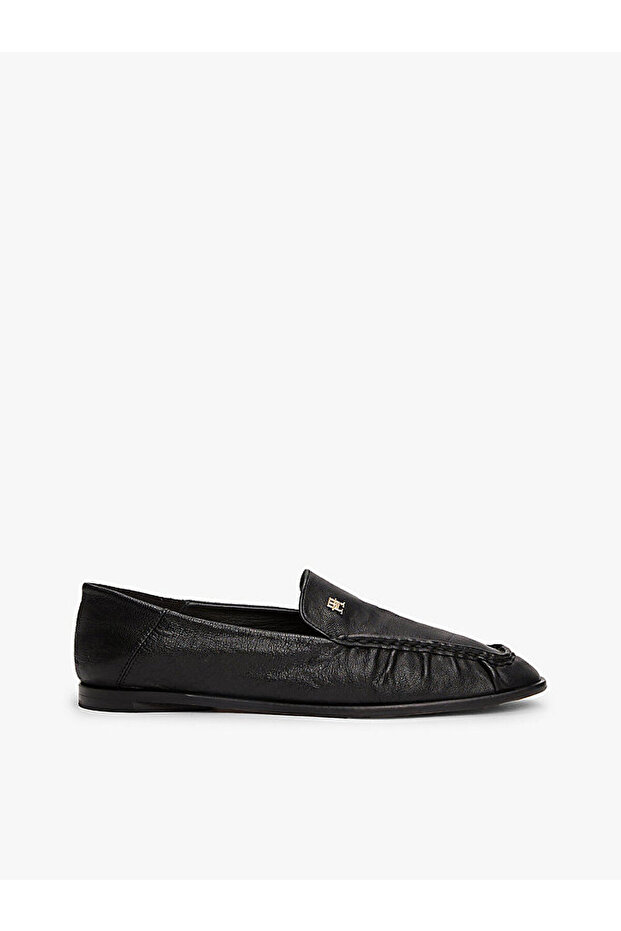 kadın soft leather squared loafer - 1