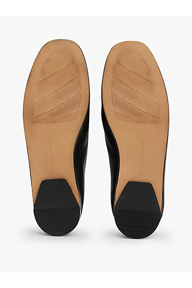 kadın soft leather squared loafer - 5