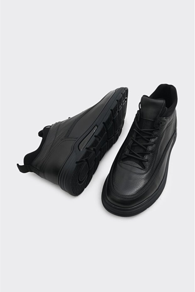 Bağcıklı Hakiki Deri Erkek Bot - 5