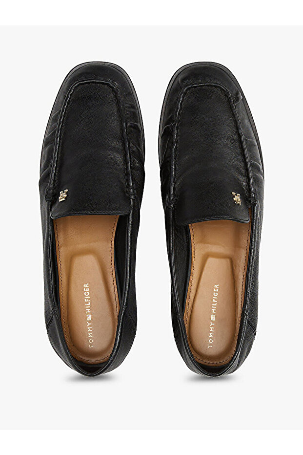 kadın soft leather squared loafer - 3