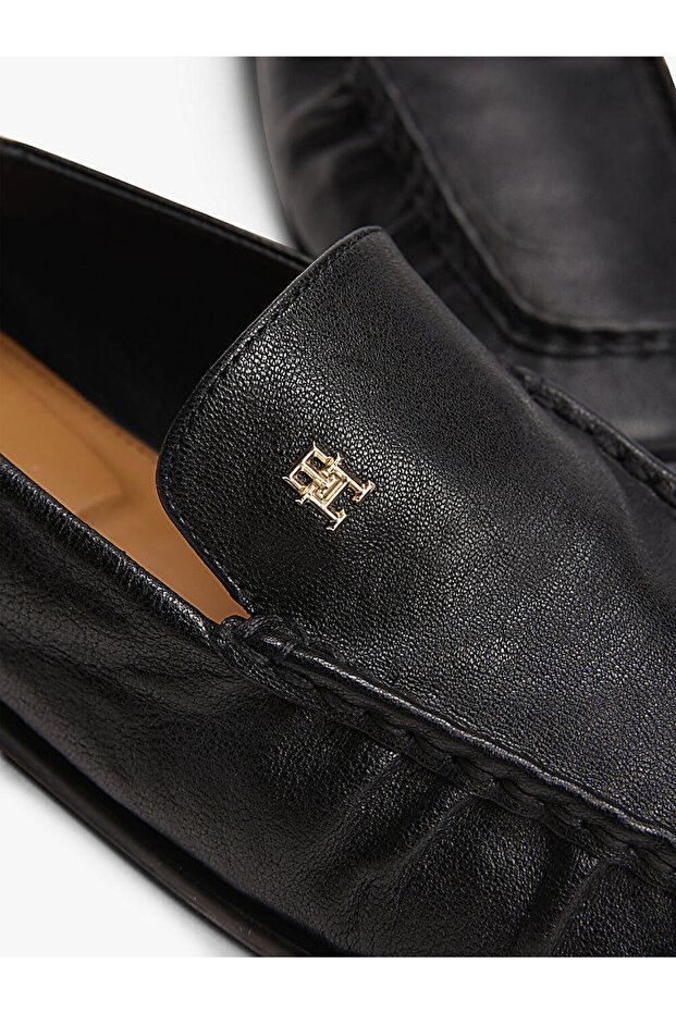 kadın soft leather squared loafer - 6