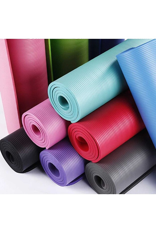 حصيرة /فرش/سجاد يوجا سميكة مضادة للانزلاق مع حزام حمل – Yoga Mat Non-Slip Thick Exercise Mat - 8