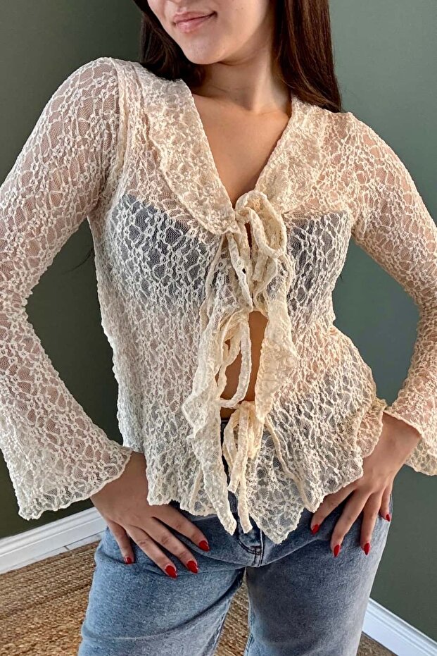 Premium Seri Dantel Bluz D8245 - 1