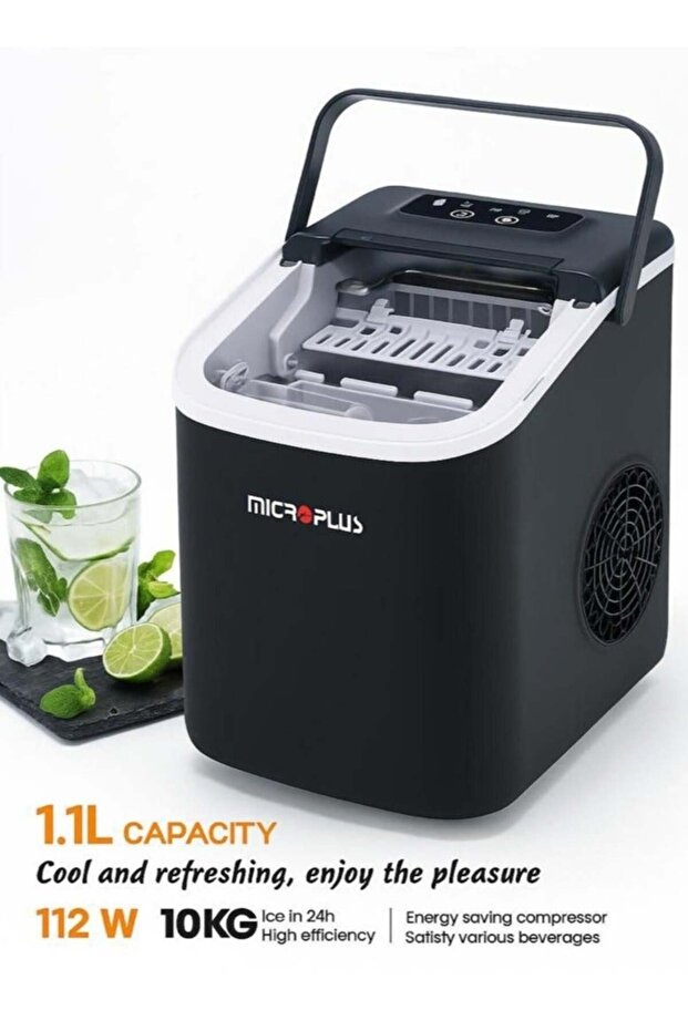 Microplus Ice Maker Machine with 1.1L Capacity - 1