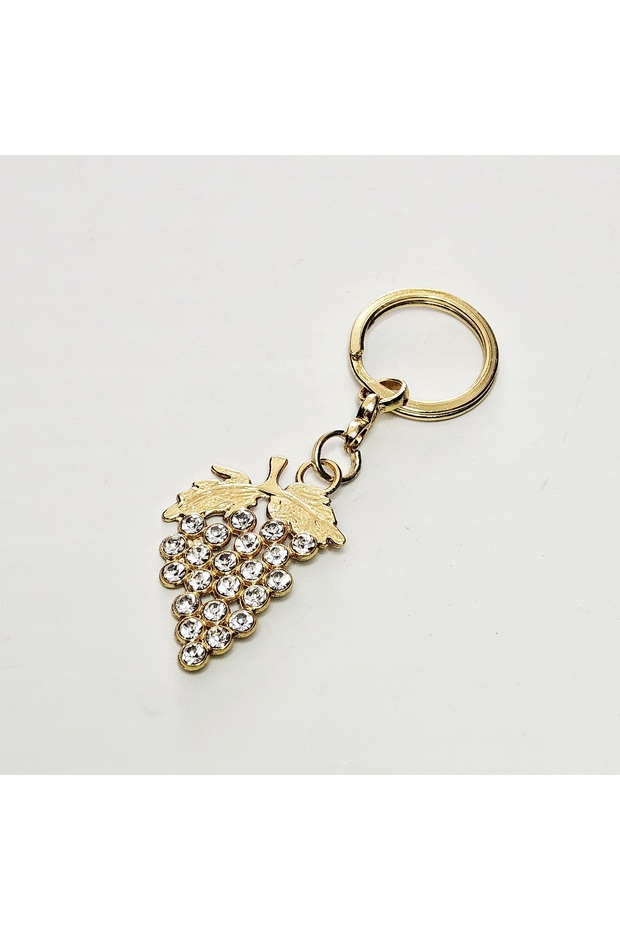 Keychain Accessory Stoned Grape Cluster Model Keychain Bag Accessory