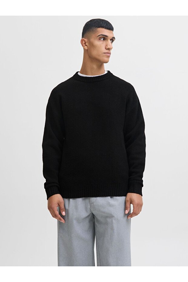 Strickpullover Einfarbig Strickpullover - 1