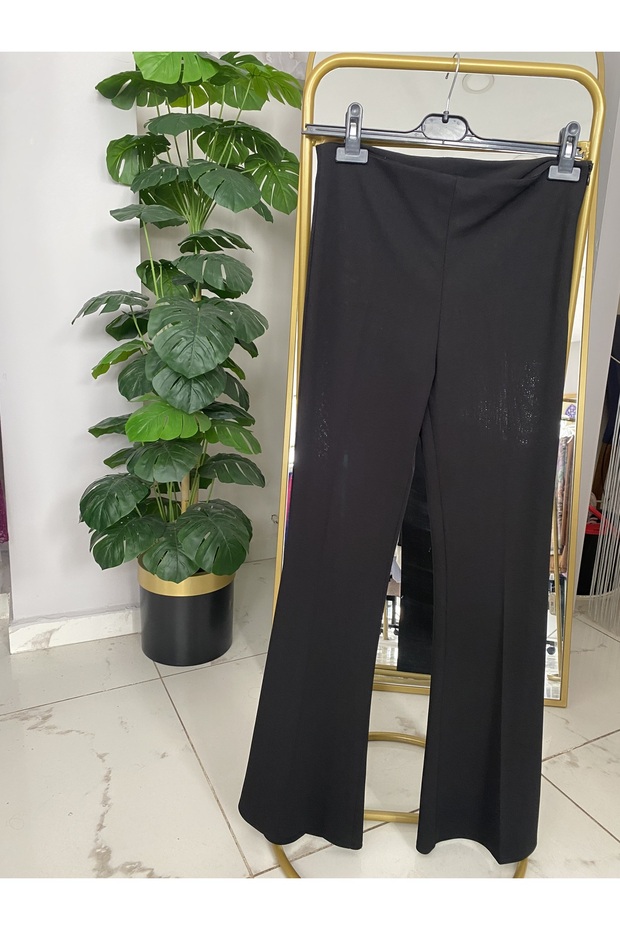 İspanyol paça kumaş pantolon - 2