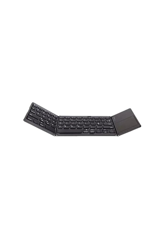 Foldable Bluetooth compact wireless keyboard with integrated touchpad - 1
