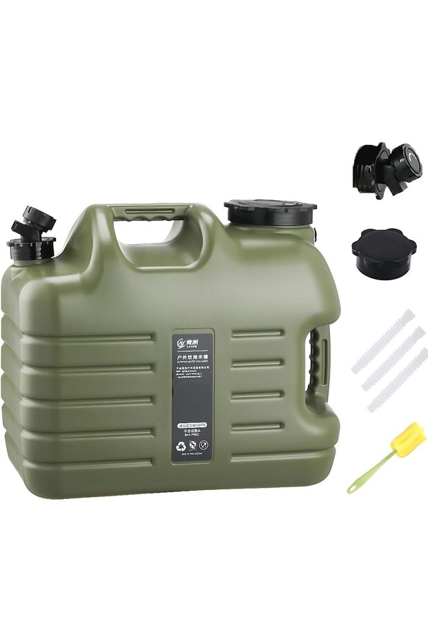 AUTO FAMILY Portable Outdoor Water Storage Container 18.5L – Durable Camping Water Jug with Spout