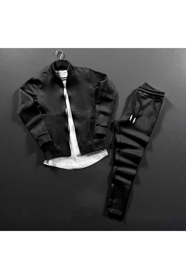 Baskısız Scuba A Kalite Alt Üst Eşofman Takımı - 1