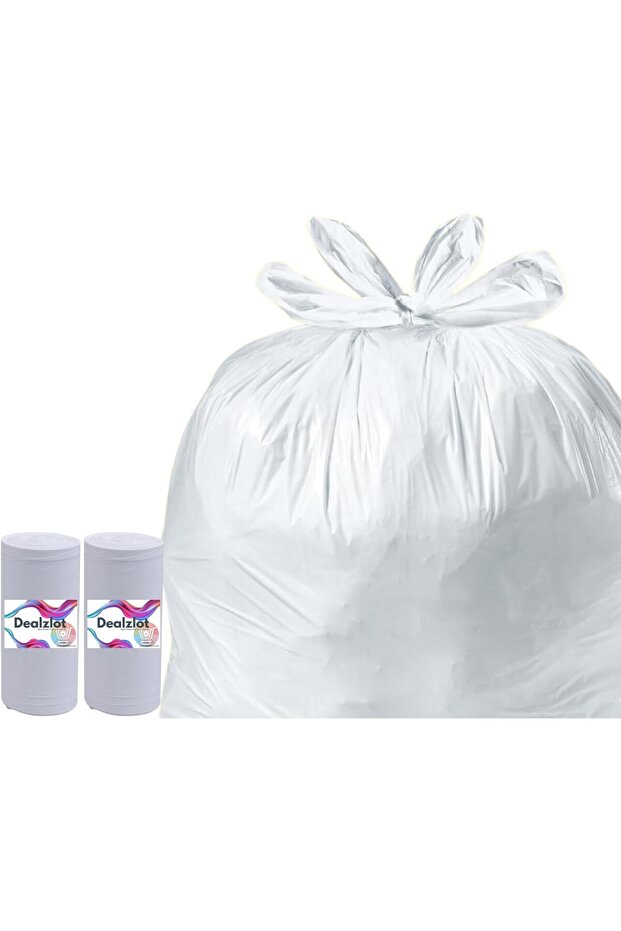 Kitchen Trash Bags, Unscented, 35 Count, 13 Gallons (49.2L), 0.69MIL, Flap Tie, White