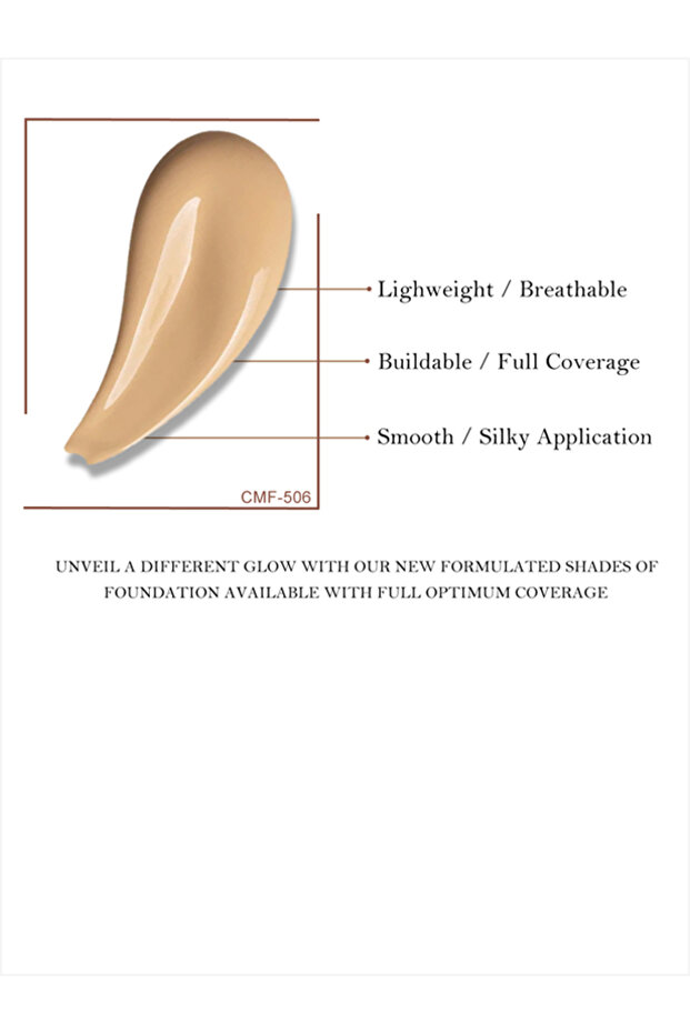 COVER MAX Liquid Foundation, Matte & Poreless, Full Coverage And Blendable, Normal To Oily - 2