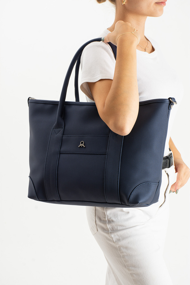 Mega Polo Faux Leather Crossbody Shoulder Bag