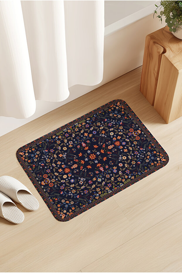 Ethnic Patterned Door - Bathroom Front Mat 60X80Cm