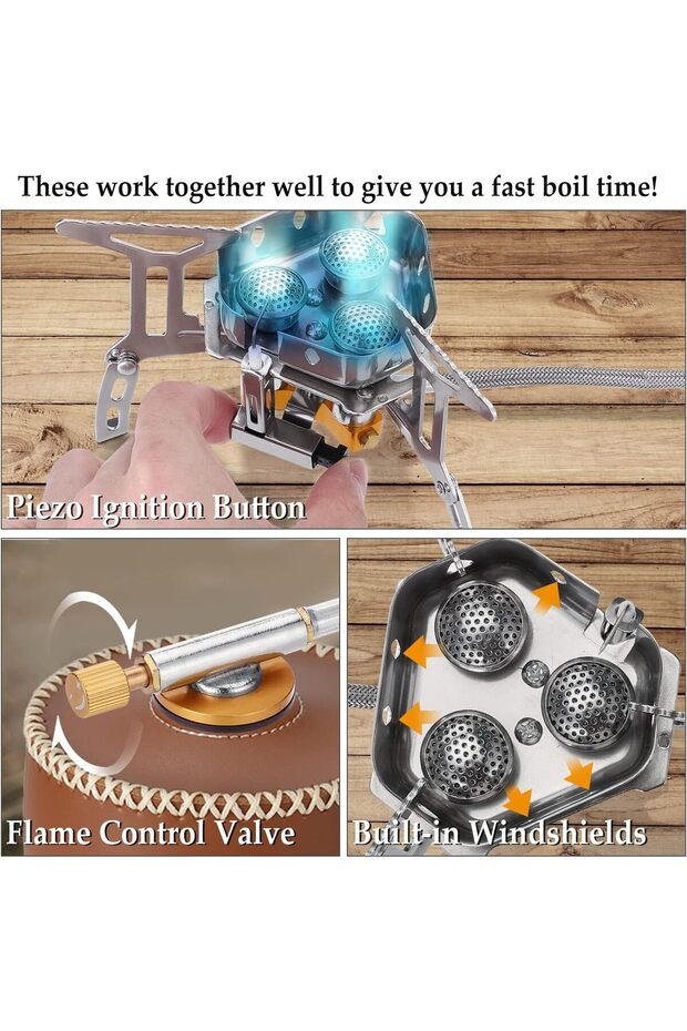 Portable Backpacking Stove - 3