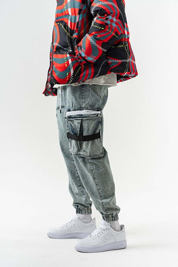 Xfactor Kargo Cep Detay Jogger Jean Pantolon - 3