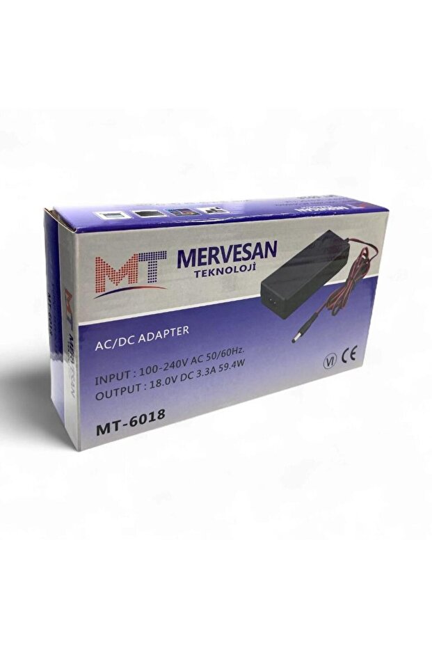 MT-6018 DC 18Volt 3.3Amper SMPS Adaptör 5.5x2.5mmm Jak Fişli - 3