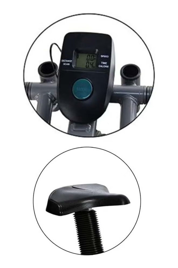 Orbitrek Exercise Bike Elliptical Trainer with Smart LCD Display for Handheld Pulse Measurement - 4