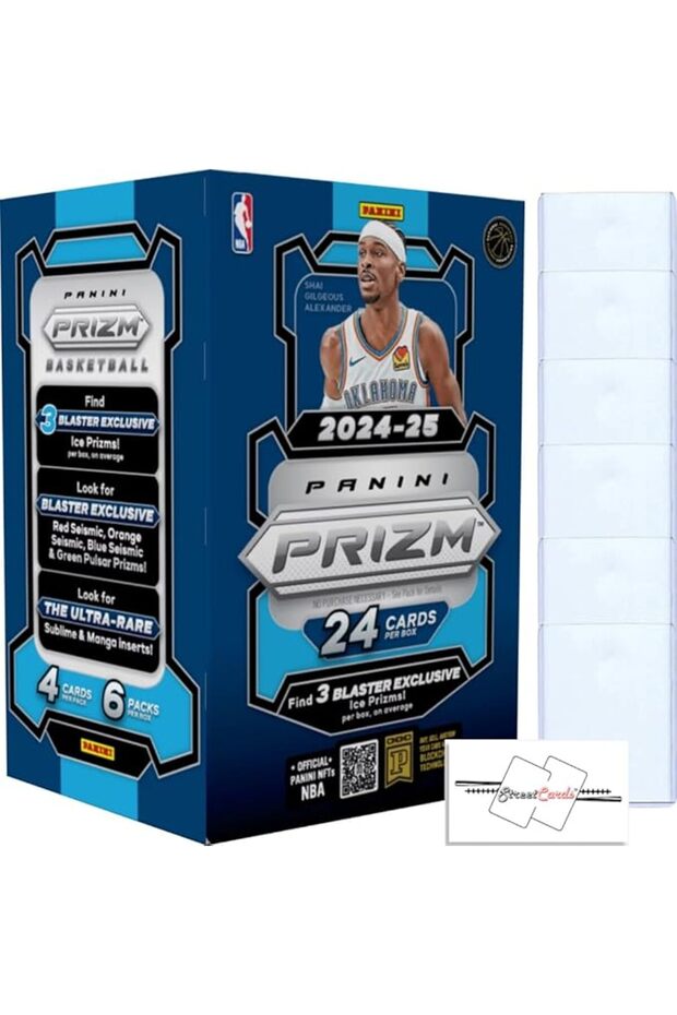 Basketball NBA Blaster Box with 24 Trading Cards + 6 Toploaders + StreetCards Magnet!
