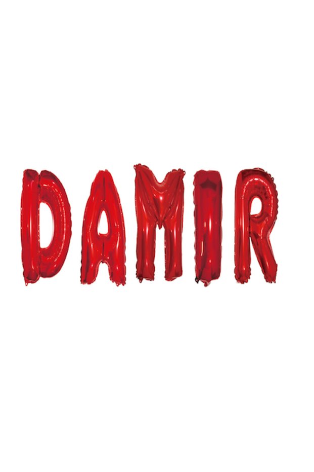 Balloon Set Name Damir, Red, 40Cm